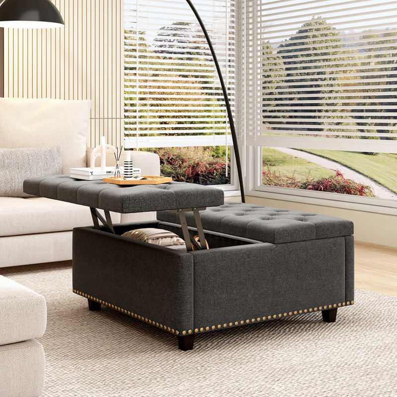 Square storage stool discount